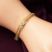 Viyana Örme Zincir 14 Ayar Altın Bileklik thumbnail 2