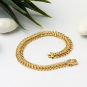 Viyana Örme Zincir 14 Ayar Altın Bileklik thumbnail 4