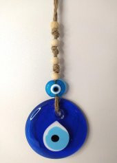 Cam Nazar Kötü Göz Kovucu Hand Made Ağaç Duvar Dekorasyonu Hasır Nazarlık Duvar Ağaç Ev Süsü - 2