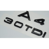 Audi A4 30 TDi Parlak Siyah ABS 3M 3D Bagaj Yazı Logo Orjinal Ürün - 2