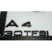 Audi A4 30 TFSi Parlak Siyah ABS 3M 3D Bagaj Yazı Logo Orjinal Ürün thumbnail 3