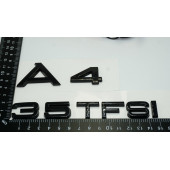 Audi A4 35 TFSi Parlak Siyah ABS 3M 3D Bagaj Yazı Logo Orjinal Ürün - 3