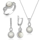 Gümüş İncili Sonsuzluk Bayan Set - 1