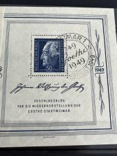 Von Goethe  200. Yıl Doğum Günü Blok Pul - 6