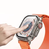 Apple Watch Ultra 49mm Zore ALM-01 Metal Çerçeveli Ekran Koruyucu - 8