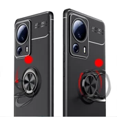 Xiaomi Mi 13 Lite Kılıf Zore Ravel Yüzüklü Silikon Kılıf thumbnail 12