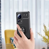 Xiaomi Mi 13 Lite Kılıf Zore Ravel Yüzüklü Silikon Kılıf thumbnail 6