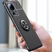 Xiaomi Mi 13 Lite Kılıf Zore Ravel Yüzüklü Silikon Kılıf thumbnail 8