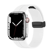 Apple Watch 44mm Kordon Magnetli Ayarlanır Silikon Kordon - 3
