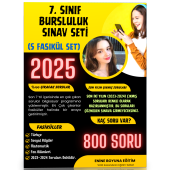 2025 7. Sınıf Bursluluk Sınav Seti (6 Fasikül Kitap) - 2