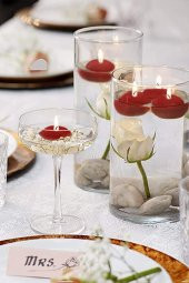 Float | Kırmızı 12 Adet Yüzen Mum | 4 Saat Yanan Tea Light Mum | Kokusuz Terapi Mumu - 3