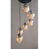 6 LI GLOB GOLD AÇIK CAM SARKIT AVİZE - 3