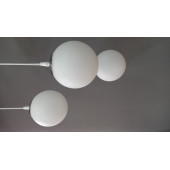 Beyaz Glob Camlı 3 Lü Sarkıt  Avize - 2