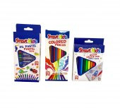 Smart Kıds 3 Lü Boya Seti – (Pastel - Kuru – Keçeli Boya Kalemi) - 1