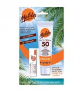 Malibu Güneş Koruyucu Yüz Losyonu SPF50 + Dudak Koruyucu & Nemlendirici SPF30 - 1