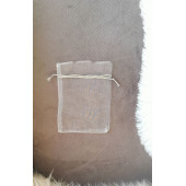 100 Adet Şeffaf Bez Kına Düğün Mevlüt Sünnet Hediye Kesesi Kese Çanta 12 cm x 9 cm - 1