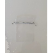 100 Adet Şeffaf Bez Kına Düğün Mevlüt Sünnet Hediye Kesesi Kese Çanta 12 cm x 9 cm - 2