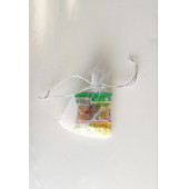 100 Adet Şeffaf Bez Kına Düğün Mevlüt Sünnet Hediye Kesesi Kese Çanta 12 cm x 9 cm - 3