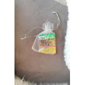 100 Adet Şeffaf Bez Kına Düğün Mevlüt Sünnet Hediye Kesesi Kese Çanta 12 cm x 9 cm - 4