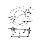PVC YAPIŞTIRMA MUFLU SERBEST FLANŞ ( Ø 90 ) ( 1 ADET ) - 2