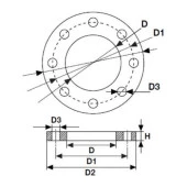 PVC YAPIŞTIRMA MUFLU SERBEST FLANŞ ( Ø 75 ) ( 1 ADET ) - 2
