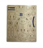 Hayal Sepeti PORSHE Ahşap Maket Büyük Boy Boyanabilir Maket - 2