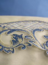 Cotton Box Brode Nakışlı Çift Kişilik Saten Nevresim Takımı Amaya Bej thumbnail 3