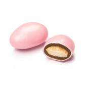 Pembe Renkli Çikolata Kaplı Badem Şekeri 1 kg - 1