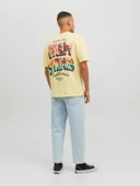 JACK JONES Ön Ve Arka Baskılı Tişört 12238165 thumbnail 4