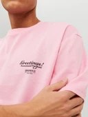 JACK JONES Ön Ve Arka Baskılı Tişört 12238165 thumbnail 6