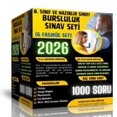 2026 8. Sınıf ve Hazırlık Sınıfı Bursluluk Sınav Seti (6 Fasikül Kitap) - 6