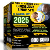 2025 8. Sınıf ve Hazırlık Sınıfı Bursluluk Sınav Seti (6 Fasikül Kitap) - 1