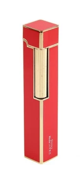 Slim Kare Metal Çakmak - Kırmızı - Taşlı Gazlı thumbnail 3