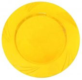 TABAK KRİSTAL 22,5 CM SARI 6 ADET thumbnail 1