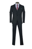 Cengiz İnler Kırlangıç Yaka Slim Fit Yelekli Erkek Takım Elbise - 4