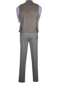 Cengiz İnler Kırlangıç Yaka Slim Fit Yelekli Erkek Takım Elbise - 8