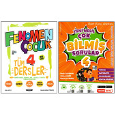 Fenomen+Kırmızı Beyaz 4. Sınıf Soru Bankası+Konu Özetli Çok Bilmiş Sorular 2 Kitap - 1