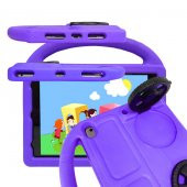 Apple iPad 10.2 (9.Nesil) Zore Wheel Car Tekerlek Standlı Tablet Eva Silikon Kılıf - 3
