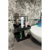 2 KATLI 20X20 MUTFAK VE BANYO TEZGAHÜSTÜ DÜZENLEYİCİ SİYAH - 8