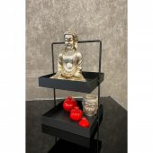 2 KATLI 20X20 MUTFAK VE BANYO TEZGAHÜSTÜ DÜZENLEYİCİ SİYAH - 9