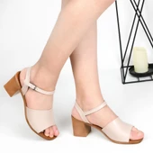Papuçcity Frzn 02568 6 Cm Kadın Topuklu Sandalet - 7