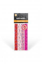 Washi Desenli Bant, Renkli Bant, Dekoratif Desen Bant,Washitape Sticker (14 mm - 2.4 mt) -038 - 2