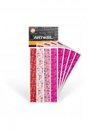 Washi Desenli Bant, Renkli Bant, Dekoratif Desen Bant,Washitape Sticker (14 mm - 2.4 mt) -038 - 3