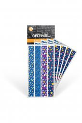 Washi Desenli Bant, Renkli Bant, Dekoratif Desen Bant,Washitape Sticker (14 mm - 2.4 mt) -039 - 3