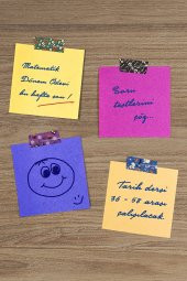 Washi Desenli Bant, Renkli Bant, Dekoratif Desen Bant,Washitape Sticker (14 mm - 2.4 mt) -040 - 1