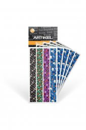Washi Desenli Bant, Renkli Bant, Dekoratif Desen Bant,Washitape Sticker (14 mm - 2.4 mt) -040 - 3