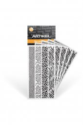 Washi Desenli Bant, Renkli Bant, Dekoratif Desen Bant,Washitape Sticker (14 mm - 2.4 mt) -041 - 3