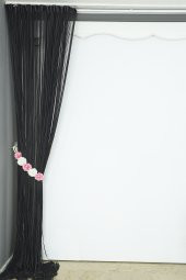 DÜZ İP  MODEL 190 Cm EN 280 Cm BOY ANTRASİT RENK HAZIR İP PERDE - 6