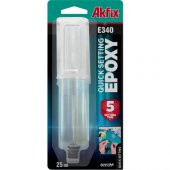 Akfix Universal Epoxy Hızlı Yapıştırıcı (Şırınga) E340 (1 Adet) - 1