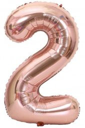 Beysüs Rakam Folyo Balon Rosegold 2 Rakam 40 İnç - 1